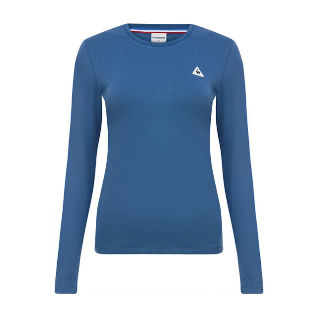 T-Shirt Manches Longues Essentiels Le Coq Sportif Femme Bleu